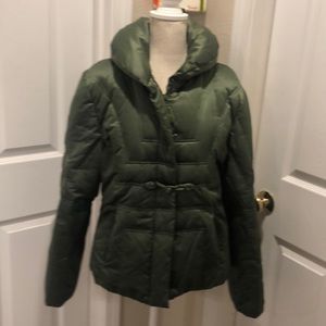 Green Puffer Coat
